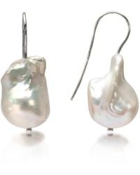 The Jewellery Store London - Baroque Pearl Earrings - Lyst