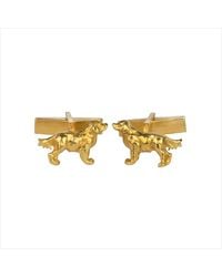 Simon Kemp Jewellers - Golden Retriever Cufflinks Eighteen Carat On Recycled Sterling - Lyst