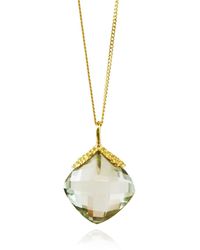 MOUNIR LONDON - Green Amazon Diya Pendant - Lyst