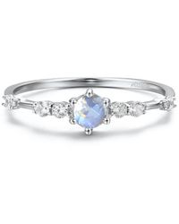Azura Jewelry New York - The Center Of The Universe Moonstone Ring Vermeil - Lyst
