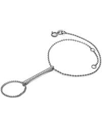 Genevieve Collection - 18K Diamond Bar 2 Way Diamond Bracelet - Lyst