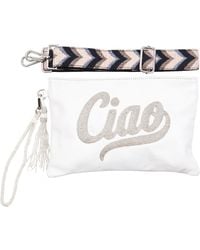 Sidney Byron - Ciao Beaded Leather Bag With Crossbody Strap - Lyst