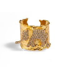Ebru Jewelry - Diamond Elephant Adjustable Ring - Lyst