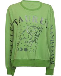 Miracles Manifester - Oversized Embroidered Taurus Sign Sweatshirt - Lyst