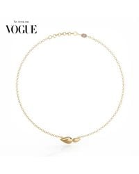Linda Fiore - Lotus Necklace Vermeil - Lyst