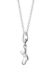 Lily Charmed - Sterling Christmas Stocking Charm Necklace - Lyst