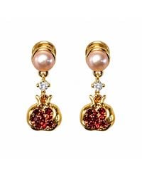 Ninemoo - Grenade Rosée Pomegranate Pearl Earrings - Lyst