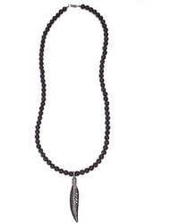 Shar Oke - Ebony Wood & Horn Pendant Necklace - Lyst