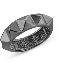 SALLY SKOUFIS - Honeycomb Ring Grande With Premium Rhodium - Lyst