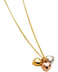 Posh Totty Designs - Mixed Heart Charm Necklace - Lyst