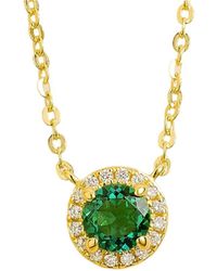 Juvetti - Mars Necklace Set With Emerald & Diamond - Lyst