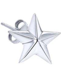 True Rocks - Sterling Star Stud Earring - Lyst