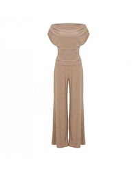 Atom Label - Neutrals Carbon Jumpsuit - Lyst