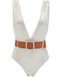 Aulala Paris - Starry Night One Piece Swimsuit With Belt - Lyst
