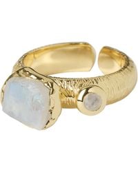 YAA YAA LONDON - Quiet Luxury Moonstone Adjustable Sister Ring - Lyst