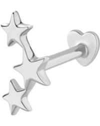 Vanhi - 14K Solid Star Cluster Flat Back Stud - Lyst