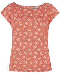 Emily and Fin - Edna Paprika Ditsy Floral Top - Lyst