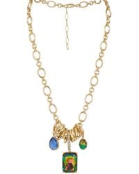 Saachi - Jewel Charm Link Multi Necklace - Lyst
