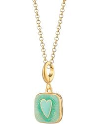 Lily Charmed - Plated Heart Locket Necklace - Lyst