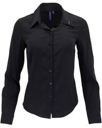lords of harlech - Sutton Stretch Silk Long-Sleeve Shirt - Lyst