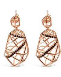 Bellus Domina - Plated Openwork Quartz Earrings - Lyst