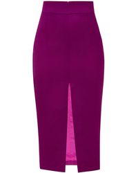 Tia Dorraine - Edge Of Desire High-waist Midi Skirt - Lyst
