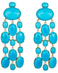 Bounkit - Marysol Earrings Turquoise - Lyst