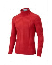 Ron Tomson - Roll Neck Ribbed Sweater - Lyst