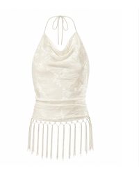 Tohen - Neutrals Astley Scarf Top - Lyst