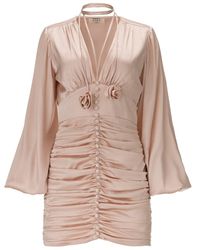 Lita Couture - Ruched Mini Dress - Lyst