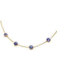 Lily Flo Jewellery - Sapphire Station Necklace - Lyst