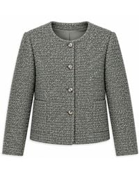 Stovaria - Handwoven Textured Wool Winter Jacket - Lyst
