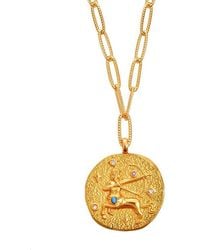 Aurozia - Constellations Sagittarius Double-Sided Coin Necklace - Lyst