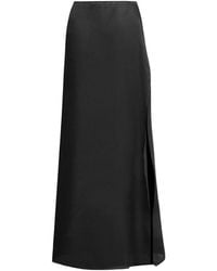 Audrey Vallens - Venus Silk Maxi Skirt - Lyst