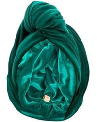 Julia Clancey - Classic Madam Jade Velour Turban - Lyst