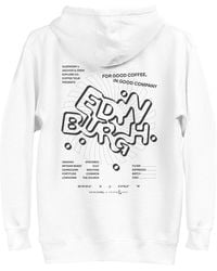 Anchor and Crew - Gustatory Edinburgh Coffee Scene Cotton Blend Embroidered Hoodie - Lyst