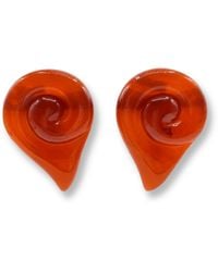 Michael Nash Jewelry - Brigite Polished Tortoise Resin Clip Earrings - Lyst
