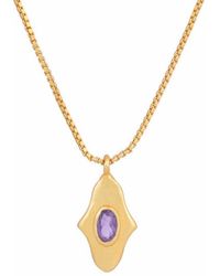 Opium Jewels - Birthstone Hamsa Necklace - Lyst
