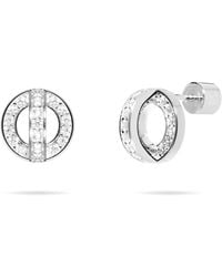 Meulien - Circle And Arc Stud Earrings - Lyst