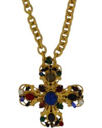 Vickisarge - The Grand Cross Necklace - Lyst