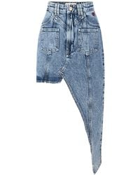Pcfg - Free Heaven Cut Out Denim Skirt - Lyst