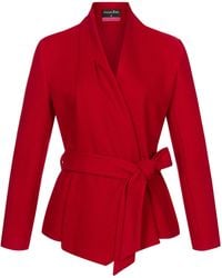 Marianna Déri - Wrap Jacket With Shawl Collar - Lyst