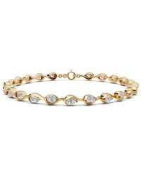Aya Fine Jewelry - 5 Carat Pear Lab Grown Diamond Tennis Bracelet - Lyst