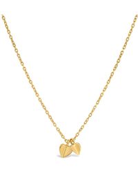 Dinny Hall - Bijou Folded Heart Duo Pendant - Lyst