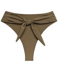 Montce - Khaki Paula Tie-Up Bikini Bottom - Lyst