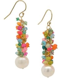 Lori Kaplan Design - Multi-Colored Opals With Pearl Earrings - Lyst