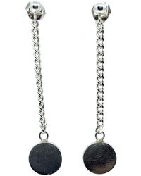 Tg-Jewellery by Tamara Gervasio - Circle Drop Chain Earrings – Sterling - Lyst