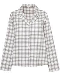 Nudea - Neutrals The Classic Flannel Pj Set - Lyst