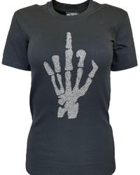 Any Old Iron - Skull Finger T-shirt - Lyst