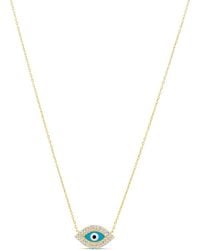 SHYMI - And Pave Evil Eye Necklace - Lyst